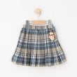 シューラルー /キッズ(SHOO・LA・RUE/Kids)の【110-140cm】クマチャーム付きチェックプリーツスカート ブルー(291)