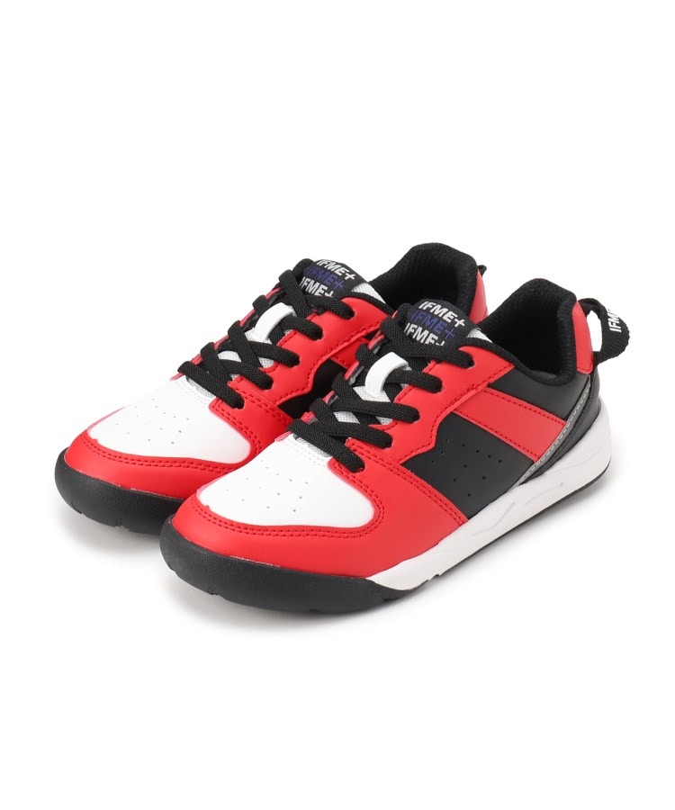 シューラルー /キッズ(SHOO・LA・RUE/Kids)の【IFME（R）】バイカラースニーカー レッド(561)