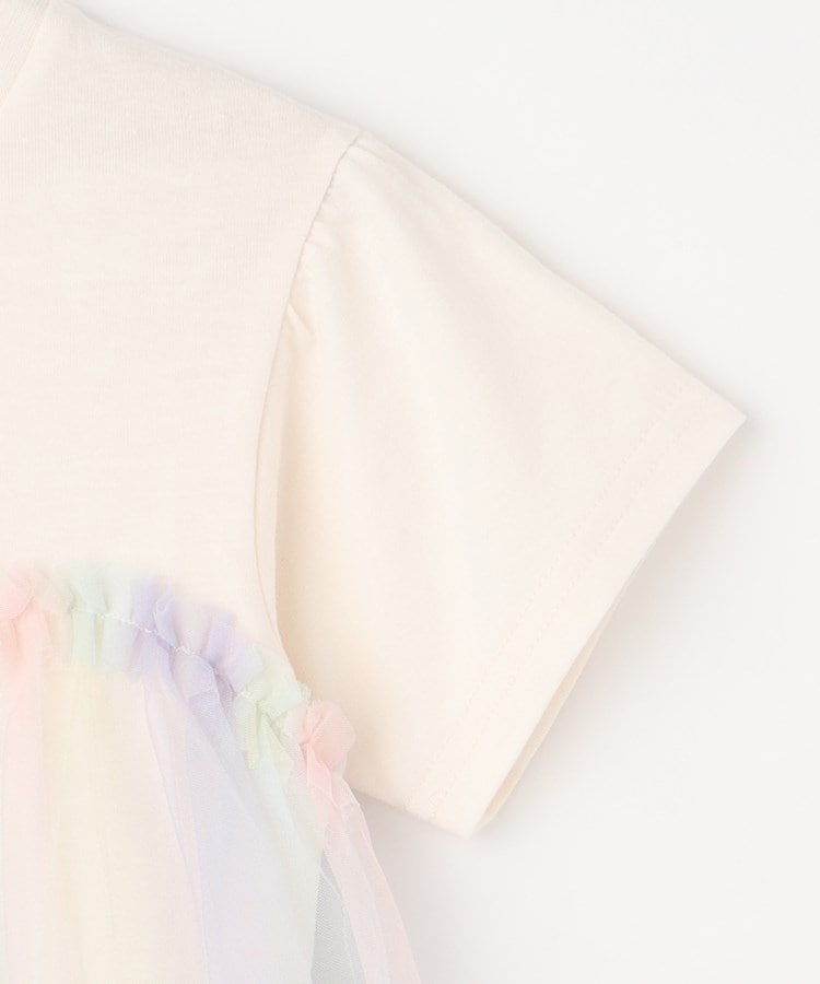 シューラルー /キッズ(SHOO・LA・RUE/Kids)の【110-140cm】チュールドッキング半袖Tシャツ4