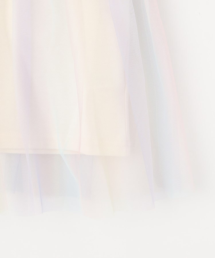 シューラルー /キッズ(SHOO・LA・RUE/Kids)の【110-140cm】チュールドッキング半袖Tシャツ5