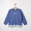 シューラルー /キッズ(SHOO・LA・RUE/Kids)の【110-140cm】裾チェック切替長袖トップス ブルー(092)