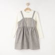 シューラルー /キッズ(SHOO・LA・RUE/Kids)の【110-140cm】フロントジップ使い チェックドッキングワンピース1