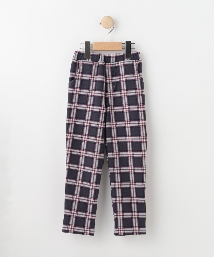シューラルー /キッズ(SHOO・LA・RUE/Kids)の【110-140cm/男女兼用】裏シャギー総柄パンツ チャコールグレー(213)