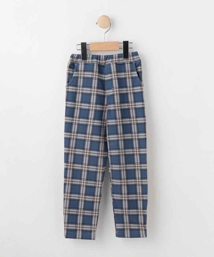 シューラルー /キッズ(SHOO・LA・RUE/Kids)の【110-140cm/男女兼用】裏シャギー総柄パンツ ブルー(293)