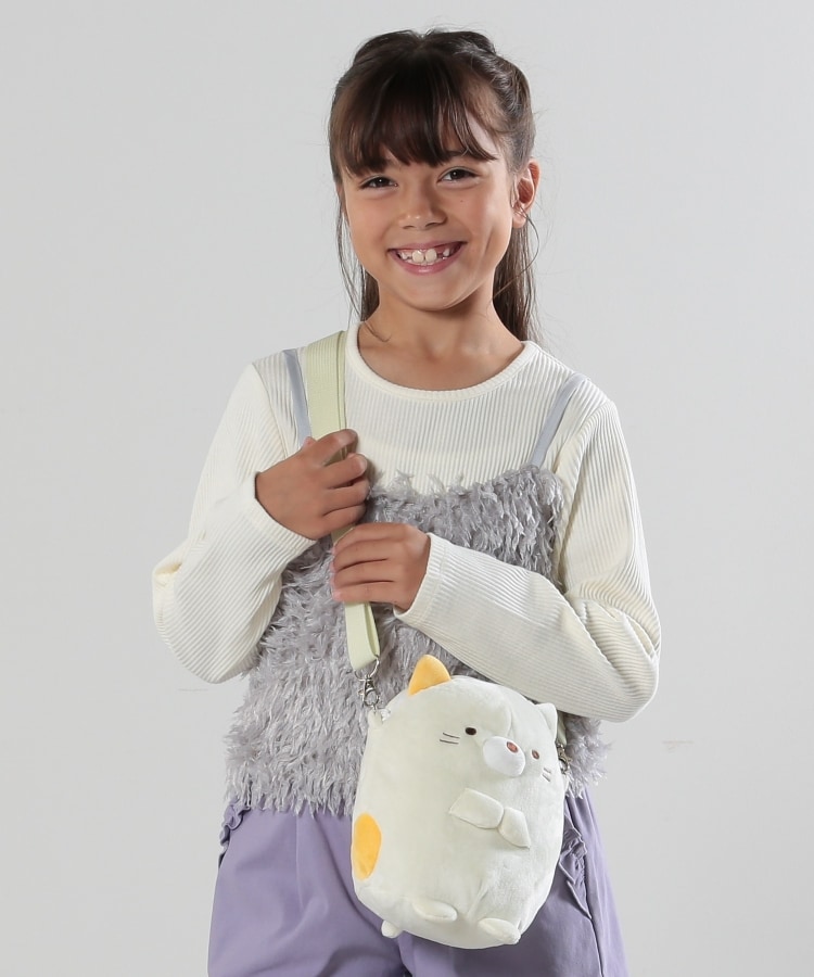 シューラルー /キッズ(SHOO・LA・RUE/Kids)の【すみっコぐらし】ぬいぐるみポシェット ライトイエロー(030)