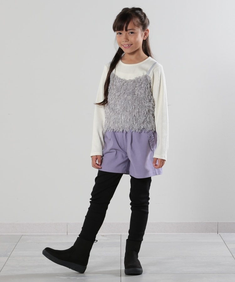 シューラルー /キッズ(SHOO・LA・RUE/Kids)の【110-140cm】ストレッチ裏起毛フリルポケットショートパンツ12