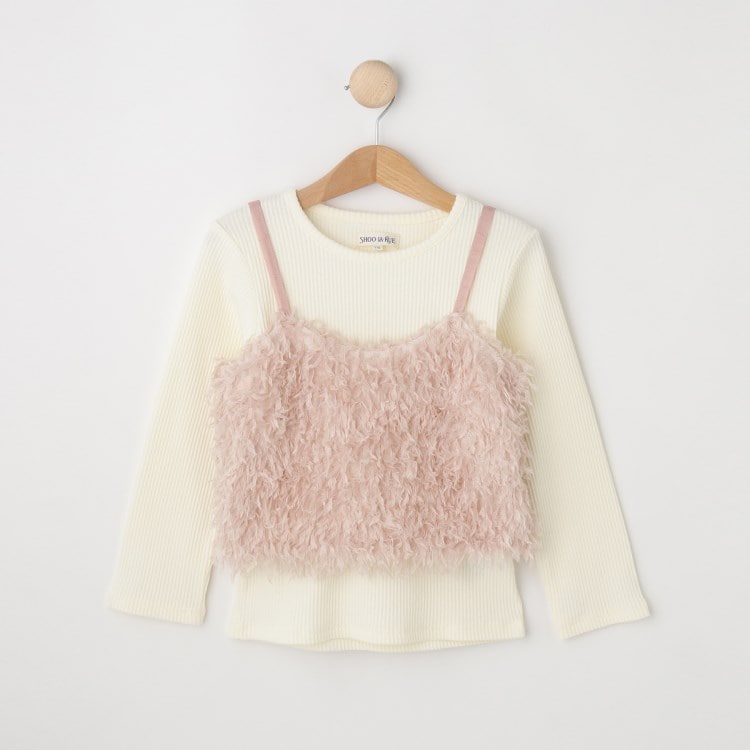 シューラルー /キッズ(SHOO・LA・RUE/Kids)の【110-140cm/2点セット】テープヤーンキャミセット トップス＋インナーセット