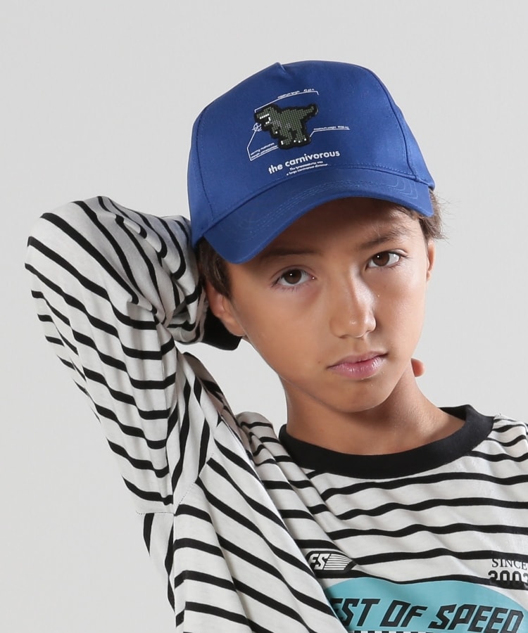 シューラルー /キッズ(SHOO・LA・RUE/Kids)のシリコン恐竜ツイルキャップ ブルー(093)