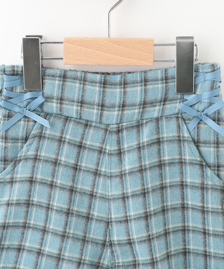 シューラルー /キッズ(SHOO・LA・RUE/Kids)の【110-140cm/セットアップ可】チェックサイドリボンショートパンツ3