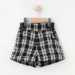 シューラルー /キッズ(SHOO・LA・RUE/Kids)の【110-140cm/セットアップ可】チェックサイドリボンショートパンツ ブラック(219)