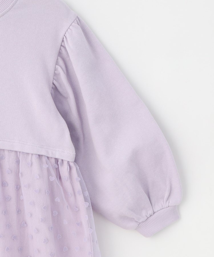 シューラルー /キッズ(SHOO・LA・RUE/Kids)の【110-140cm】ハートチュール使いドッキングワンピース4