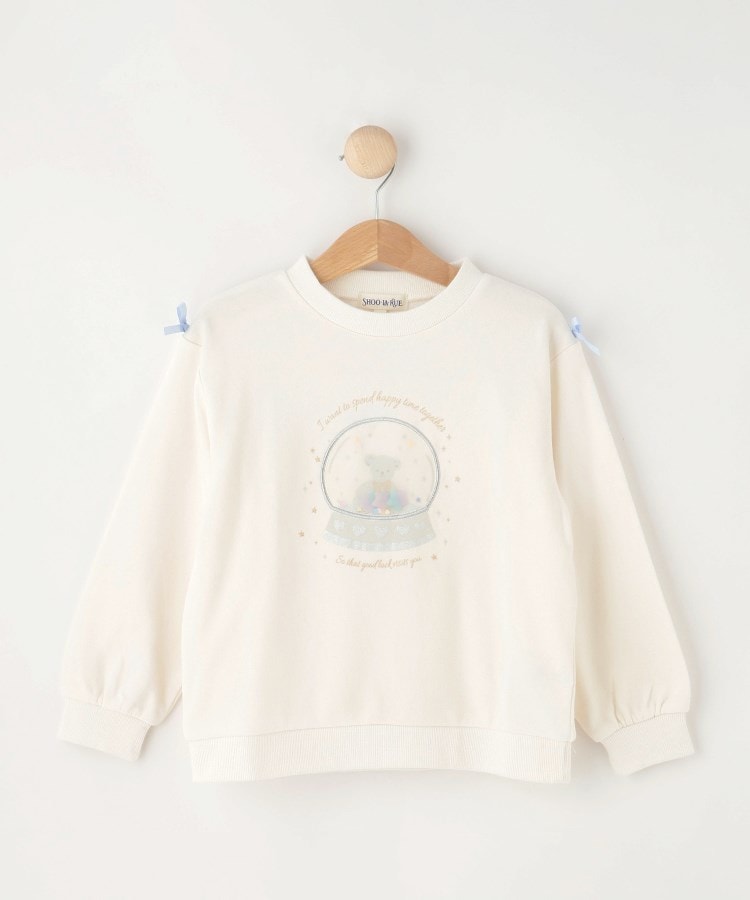シューラルー /キッズ(SHOO・LA・RUE/Kids)の【110-140cm】スノードームオーガンジースウェット アイボリー(004)