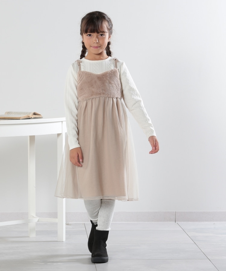 メゾピアノ花柄 ワンピース 130cm たらしく 長袖 メゾピアノ花柄 ワンピース 130cm たらしく 長袖