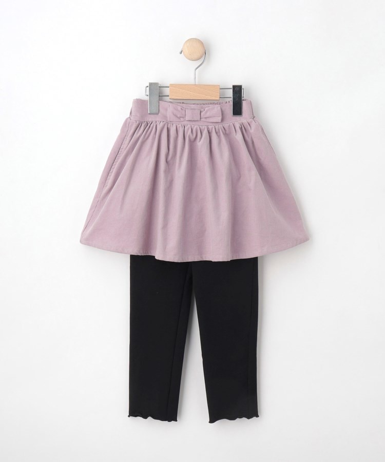 シューラルー /キッズ(SHOO・LA・RUE/Kids)の【110-140cm】コーデュロイスカッツ ラベンダー(080)