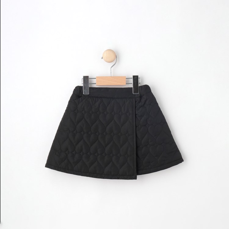 シューラルー /キッズ(SHOO・LA・RUE/Kids)の【110-140cm】ハートキルトラップ風スカート ミニスカート
