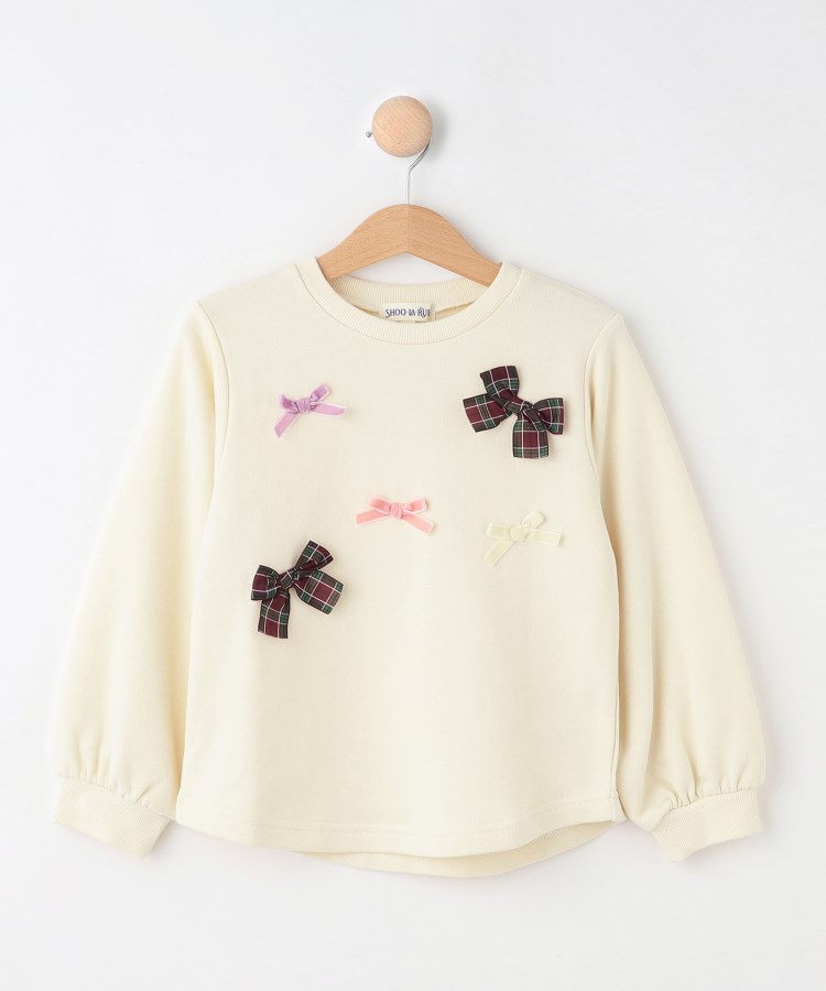 シューラルー /キッズ(SHOO・LA・RUE/Kids)の【110-140cm】裏毛多リボンプルオーバー1