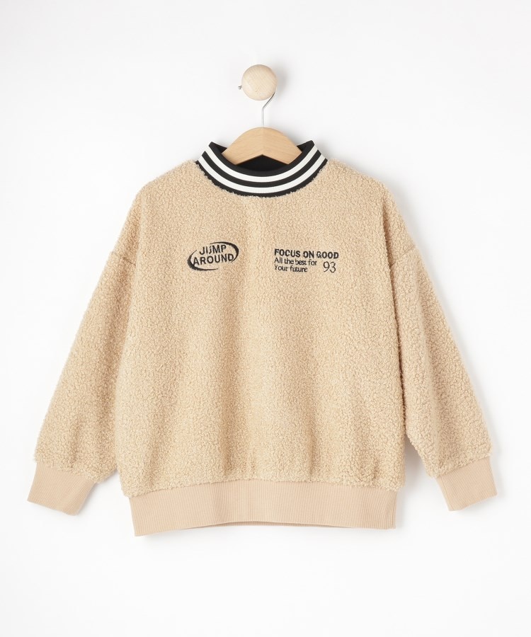 シューラルー /キッズ(SHOO・LA・RUE/Kids)の【110-140cm】ラインリブ使いボアプルオーバー1