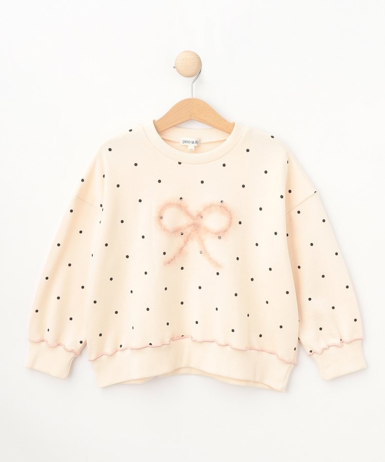 シューラルー /キッズ(SHOO・LA・RUE/Kids)の【110-140cm】モチーフチュール刺繍スウェット アイボリー(104)
