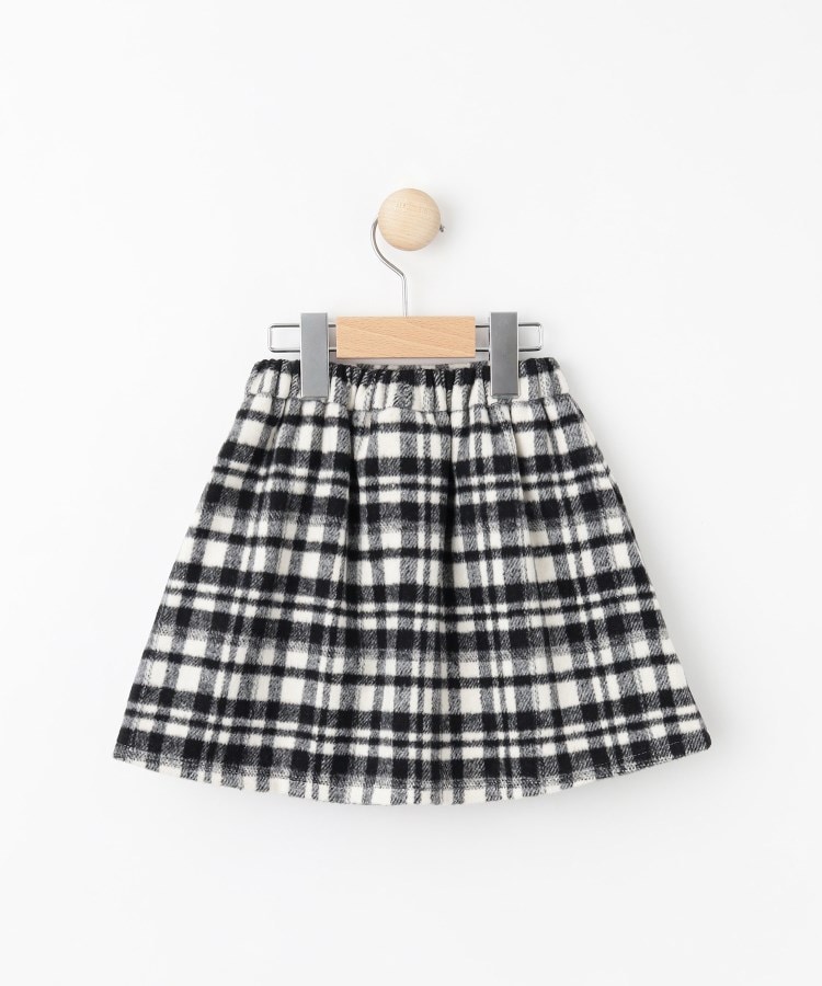シューラルー /キッズ(SHOO・LA・RUE/Kids)の【110-140cm】ファーポケットチェック台形スカート2