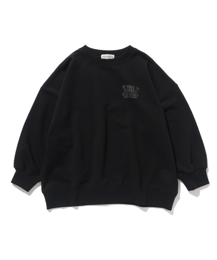 シューラルー /キッズ(SHOO・LA・RUE/Kids)の【110-140cm】ビッグシルエットスウェット ブラック(019)