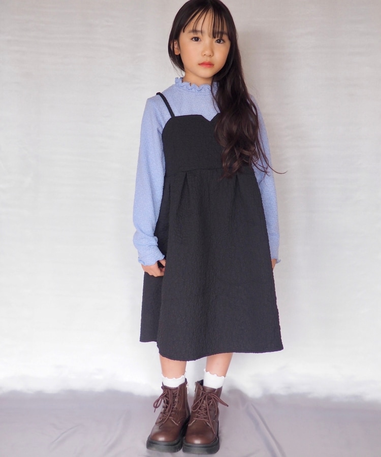 シューラルー /キッズ(SHOO・LA・RUE/Kids)の【110-140cm】シャーリングハイネックロンT8