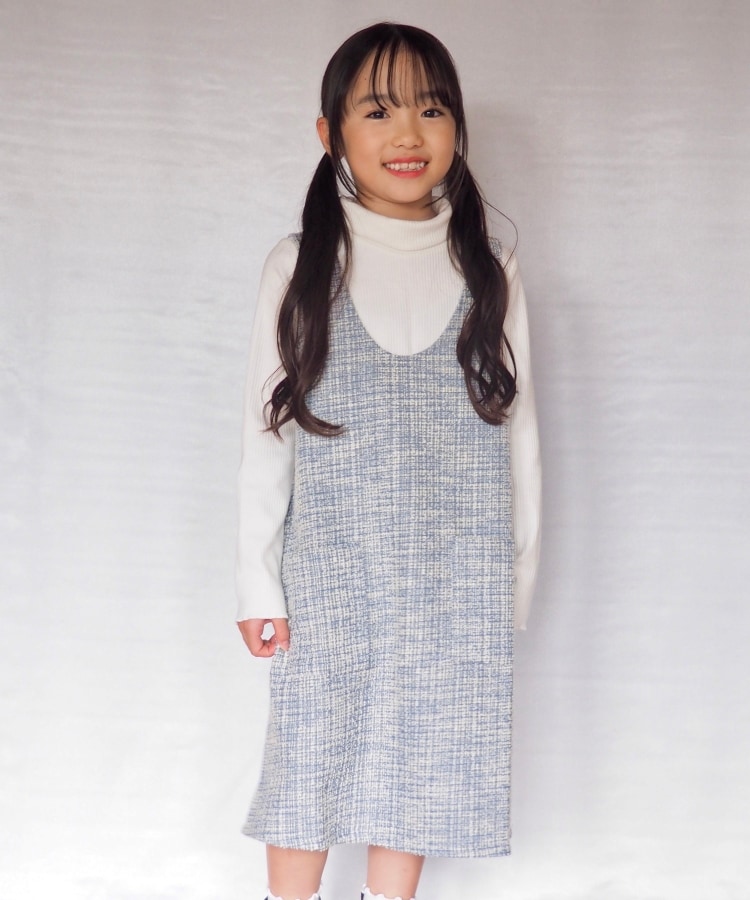 110-140cm】カットツイード ワンピース(ミドルワンピース 110-140cm】カットツイード ワンピース(ミドルワンピース