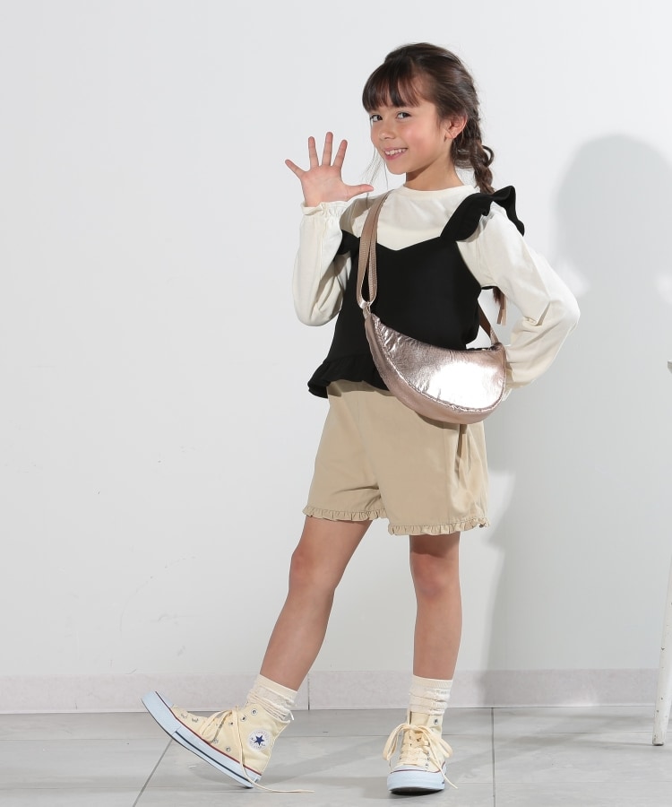 シューラルー /キッズ(SHOO・LA・RUE/Kids)のシャイニー ハーフムーンショルダー1