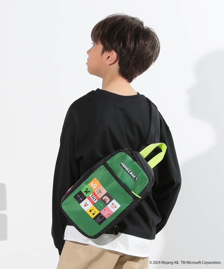 シューラルー /キッズ(SHOO・LA・RUE/Kids)の【マインクラフト】ボディBAG グリーン(522)