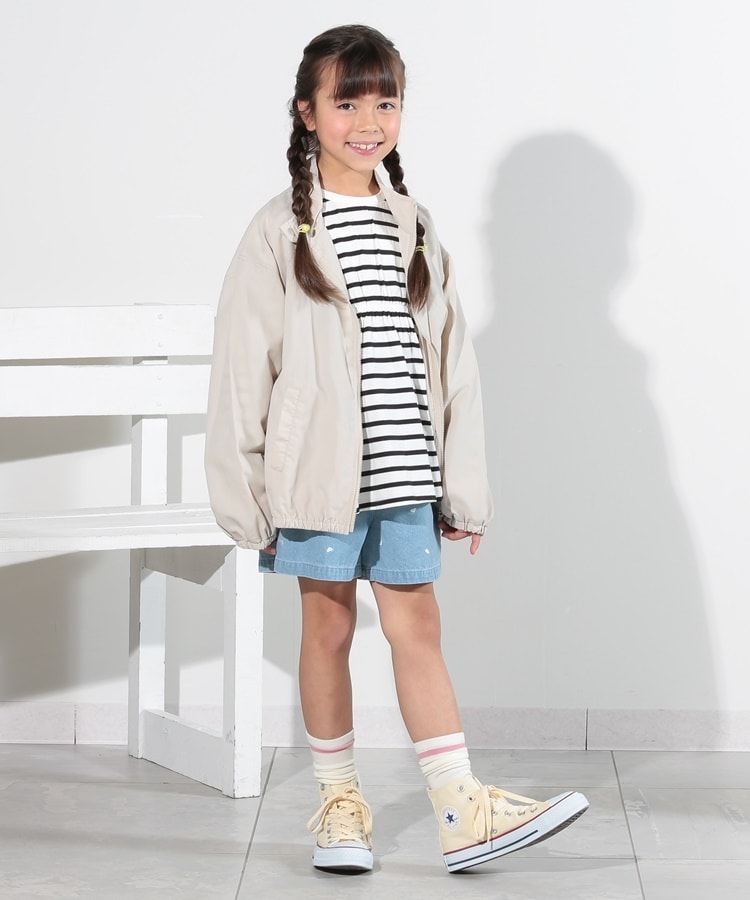 シューラルー /キッズ(SHOO・LA・RUE/Kids)の【110-140cm/防花粉】スタンドカラーブルゾン1