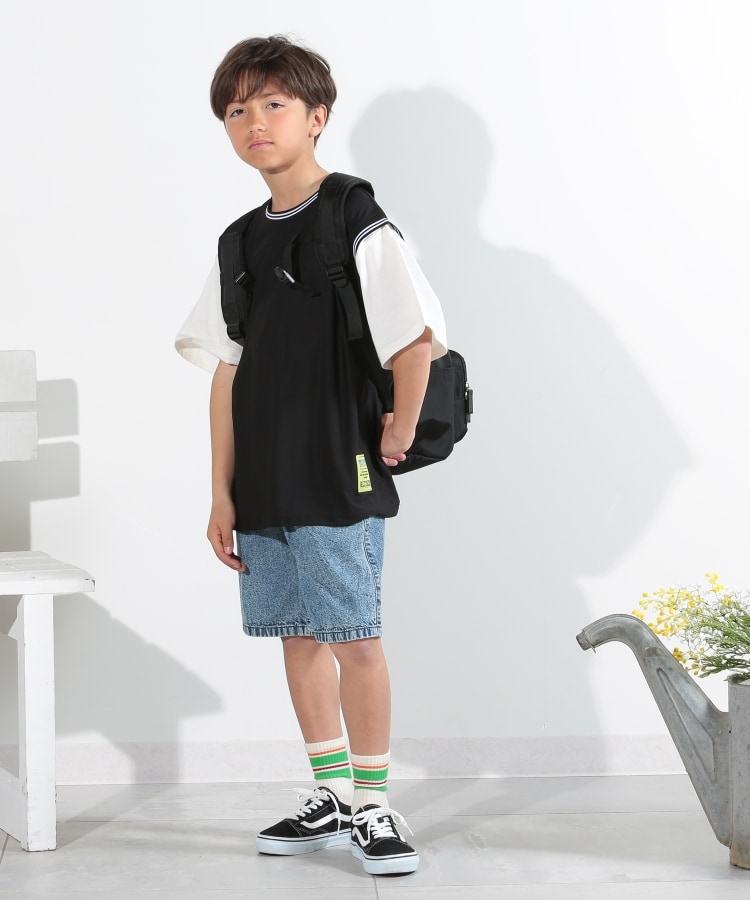 シューラルー /キッズ(SHOO・LA・RUE/Kids)の【110-140cm】ユニフォーム風レイヤードTシャツ1