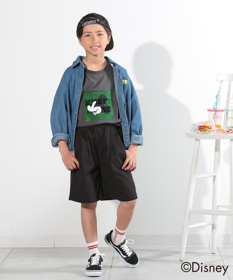 シューラルー /キッズ(SHOO・LA・RUE/Kids)の【110-140cm】オーバーシルエットデニムシャツ1