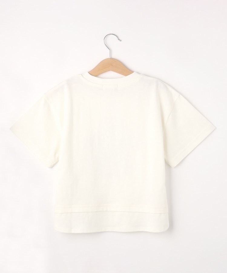 110-140cm】裾レイヤード箔プリントTシャツ(Tシャツ) | SHOO 110-140cm】裾レイヤード箔プリントTシャツ(Tシャツ) | SHOO