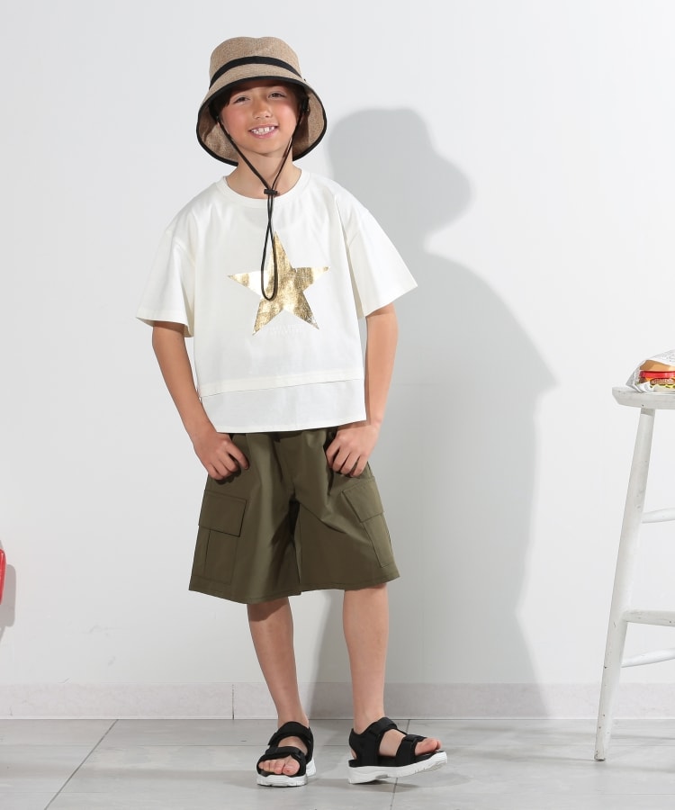 シューラルー /キッズ(SHOO・LA・RUE/Kids)の【110-140cm】裾レイヤード箔プリントTシャツ11