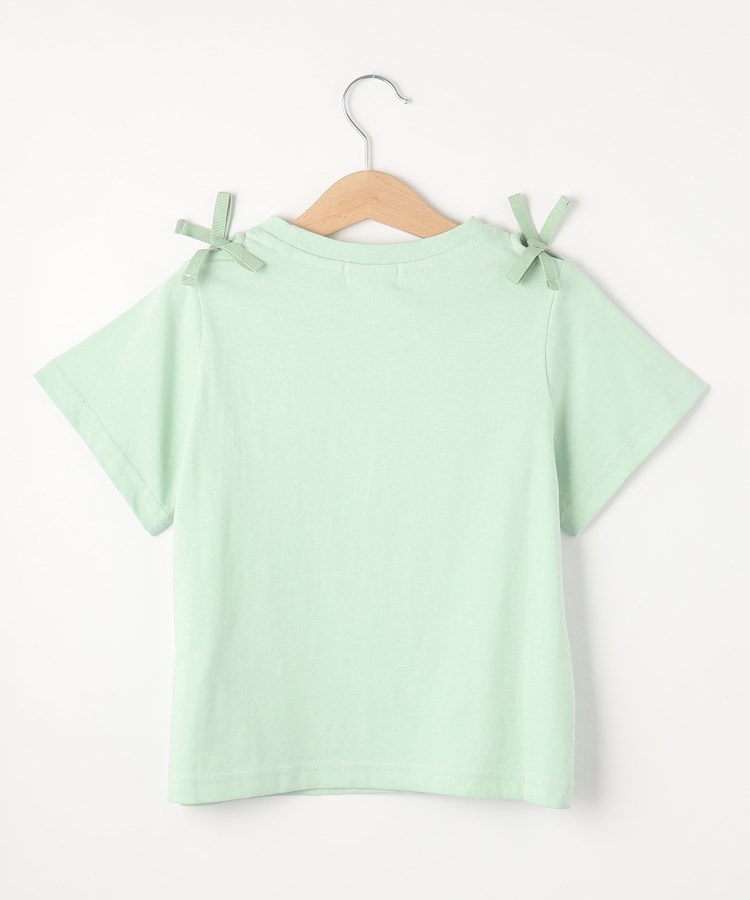 110-140cm】肩開きリボン使いTシャツ(Tシャツ) | SHOO・LA 110-140cm】肩開きリボン使いTシャツ(Tシャツ) | SHOO・LA