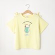 シューラルー /キッズ(SHOO・LA・RUE/Kids)の【110-140cm】肩開きリボン使いTシャツ ライトイエロー(030)