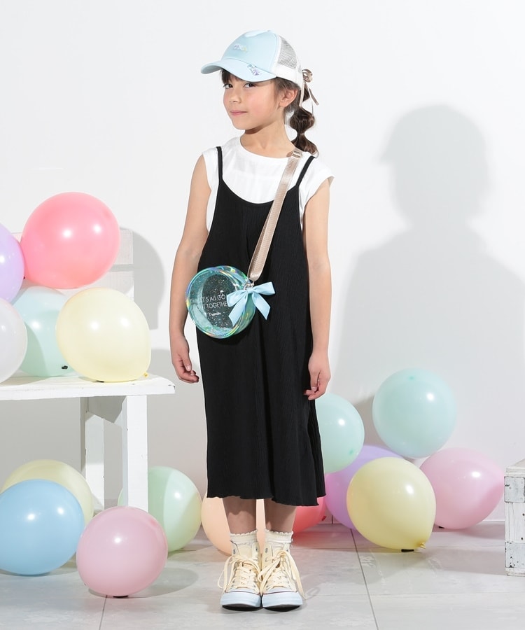 シューラルー /キッズ(SHOO・LA・RUE/Kids)の【110-140cm/2点セット】カット楊柳キャミワンピース＋ノースリーブT20