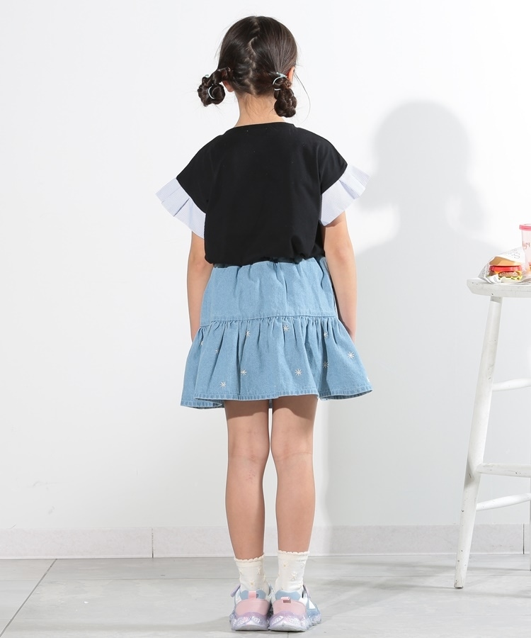 シューラルー /キッズ(SHOO・LA・RUE/Kids)の【110-140cm】お花刺繍インナーパンツ付きスカート8