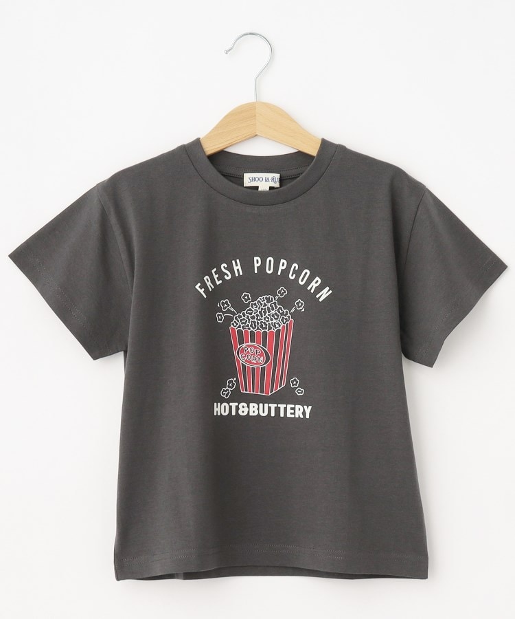 シューラルー /キッズ(SHOO・LA・RUE/Kids)の【110-140cm/カラーリンク】グラフィックアソートTシャツ チャコールグレー(214)