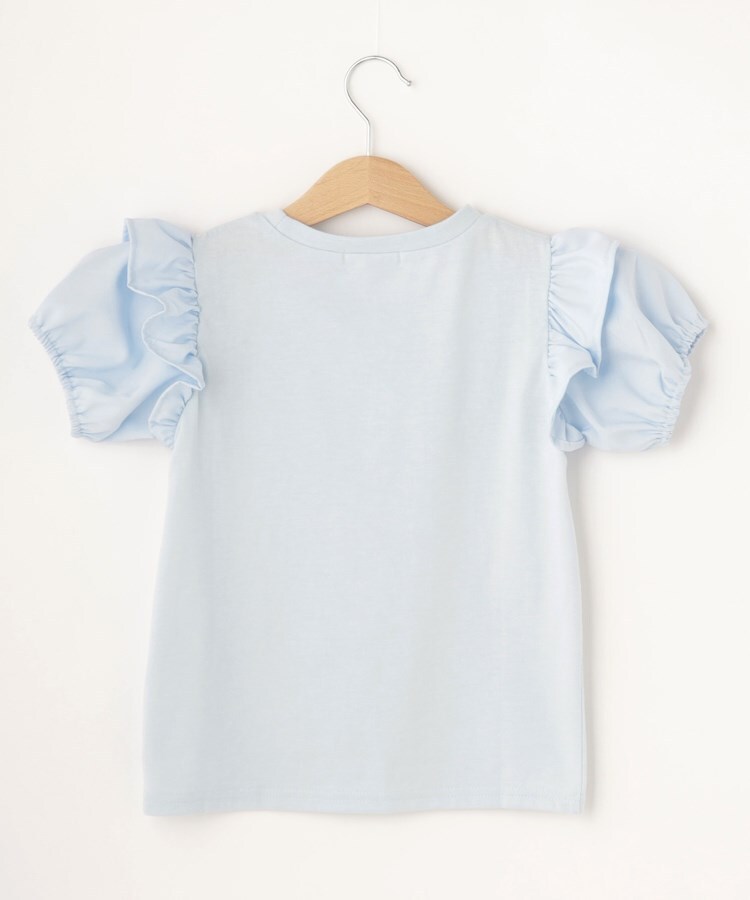 シューラルー /キッズ(SHOO・LA・RUE/Kids)の【110-140cm】異素材使いフリルパフ袖Tシャツ4