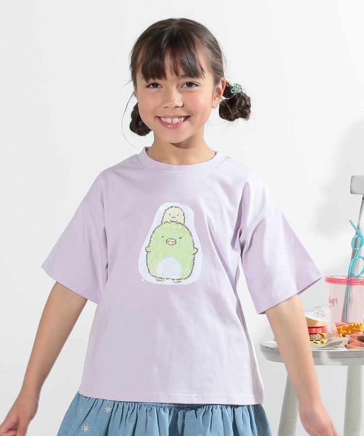 シューラルー /キッズ(SHOO・LA・RUE/Kids)の【すみっコぐらし】スパンコールTシャツ1