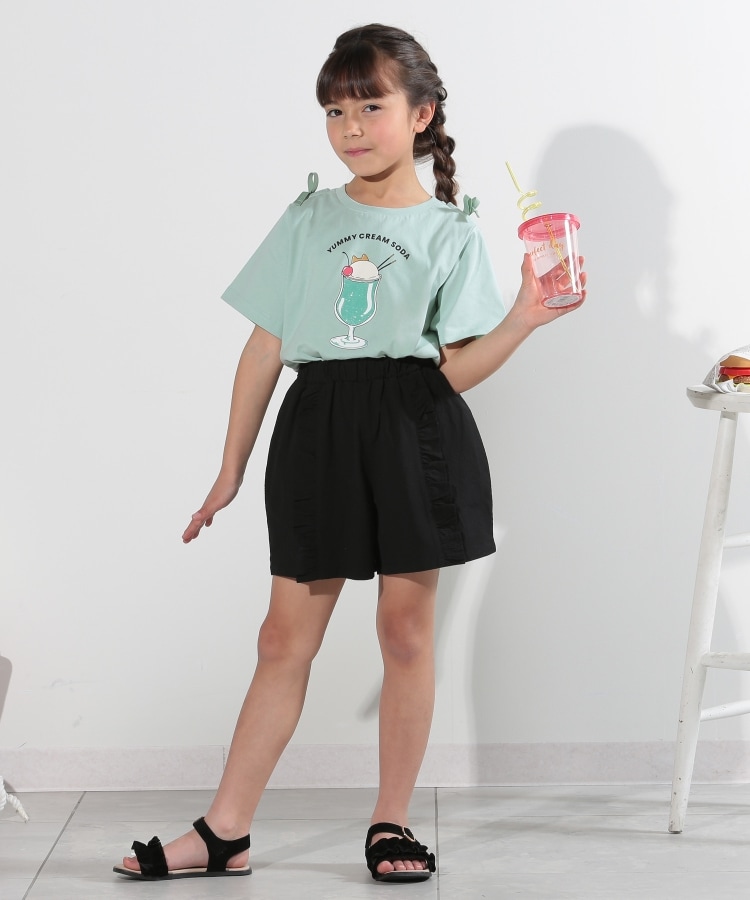 シューラルー /キッズ(SHOO・LA・RUE/Kids)の【110-140cm/吸水速乾】フリル使いショートパンツ3