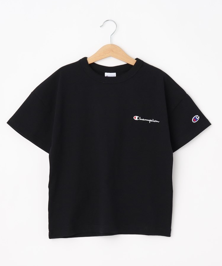 シューラルー /キッズ(SHOO・LA・RUE/Kids)の【Champion】胸元ロゴTシャツ ブラック(019)