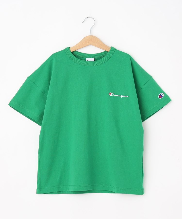 シューラルー /キッズ(SHOO・LA・RUE/Kids)の【Champion】胸元ロゴTシャツ グリーン(022)