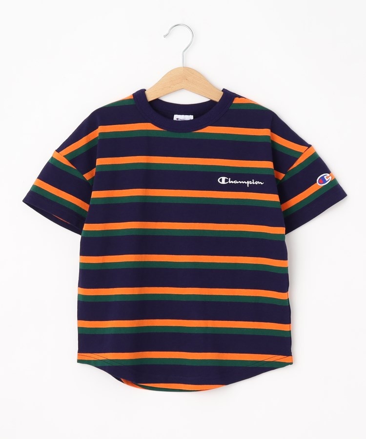 シューラルー /キッズ(SHOO・LA・RUE/Kids)の【Champion】マルチボーダー半袖Tシャツ1