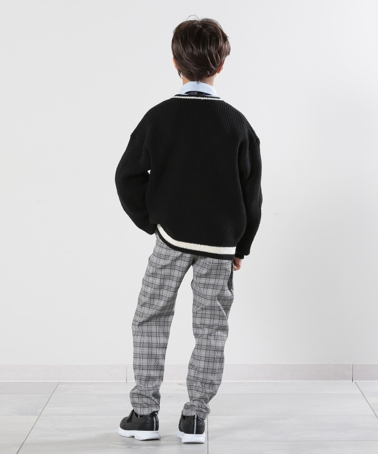 100-140cm/プチセレ】ラインニットカーディガン(カーディガン 100-140cm/プチセレ】ラインニットカーディガン(カーディガン