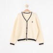 シューラルー /キッズ(SHOO・LA・RUE/Kids)の【100-140cm/プチセレ】ラインニットカーディガン1