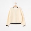 シューラルー /キッズ(SHOO・LA・RUE/Kids)の【100-140cm/プチセレ】ラインニットカーディガン2