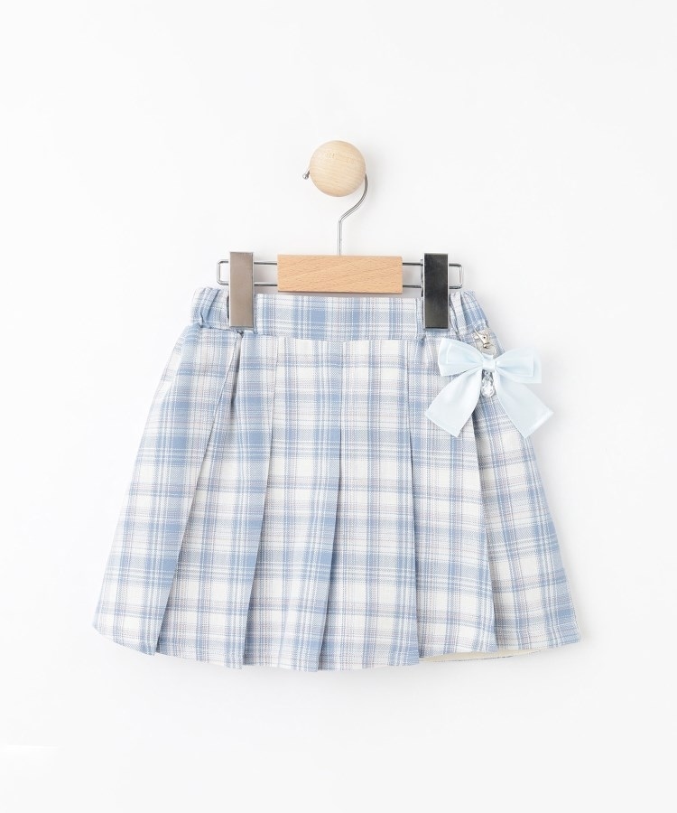 シューラルー /キッズ(SHOO・LA・RUE/Kids)の【110-140cm】チャーム付きチェックプリーツスカパン1