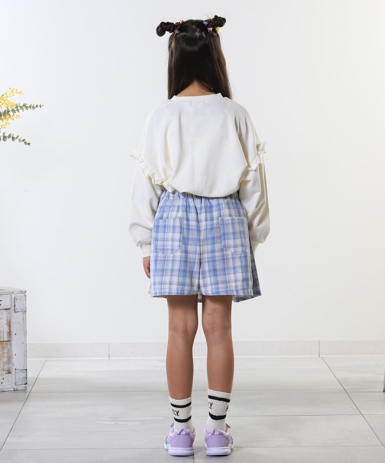 110-140cm】チャーム付きチェックプリーツスカパン（ミニ