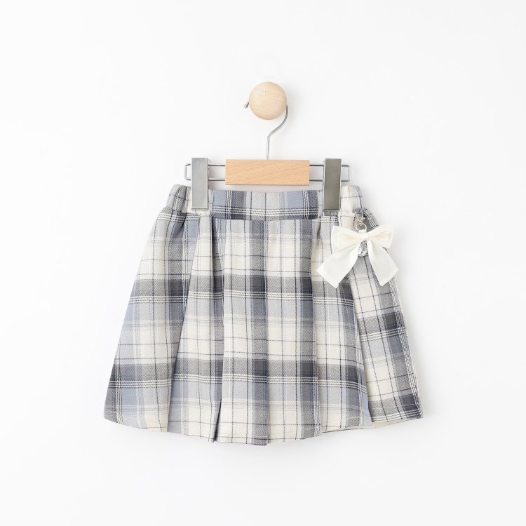 シューラルー /キッズ(SHOO・LA・RUE/Kids)の【110-140cm】チャーム付きチェックプリーツスカパン ミニスカート